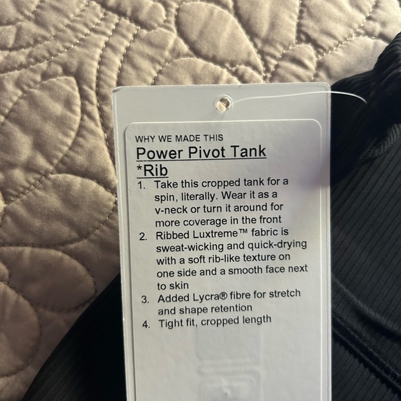 Lululemon Power Pivot Tank - Picture 3 of 3